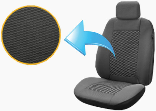 Smartic Car Seat Back Set 11pcs Black