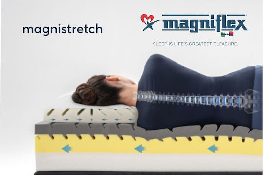 Magniflex Magnistretch Pernă Pat Spumă De Memorie Anatomică 42x72x13cm