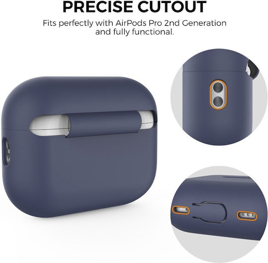 AHAstyle Θήκη Σιλικόνης σε Μπλε χρώμα για Apple AirPods Pro 2
