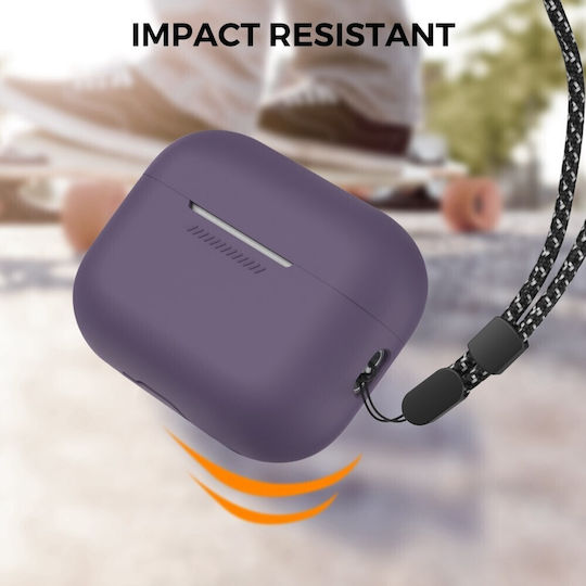 AHAstyle Θήκη Σιλικόνης σε Μωβ χρώμα για Apple AirPods Pro 2