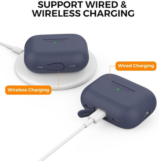 AHAstyle Θήκη Σιλικόνης σε Μπλε χρώμα για Apple AirPods Pro 2
