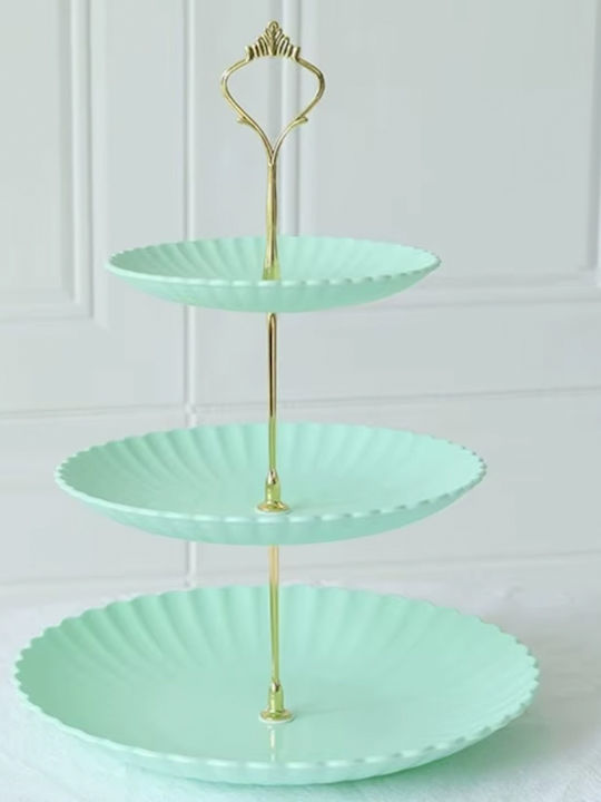 Plastic Platou pentru aperitive Verde 1buc