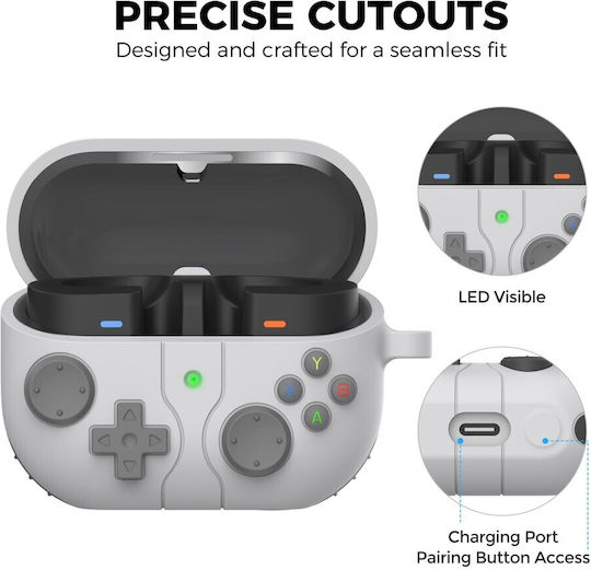 AHAstyle Case Silicone in Gray color for Galaxy Buds3