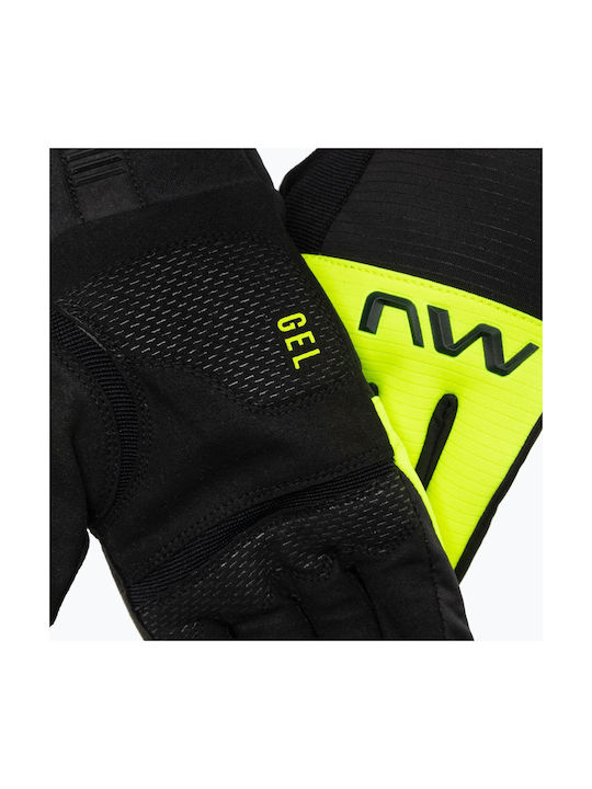Northwave Fast Full Finger Cycling Gloves Adults with Gel Black