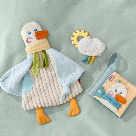Haba Baby Aktivitätsspielzeug Set 3 1 Bücherlädchen Beißring Schnuller Ente