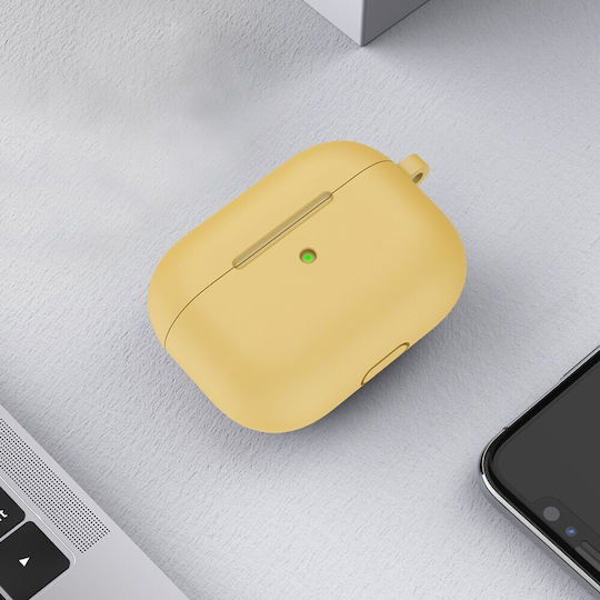 Hülle Silikon in Gelb Farbe für Apple AirPods 3