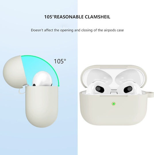 Husă în culoarea Bej pentru Apple AirPods 3