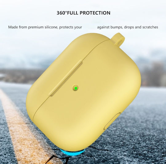 Hülle Silikon in Gelb Farbe für Apple AirPods 3