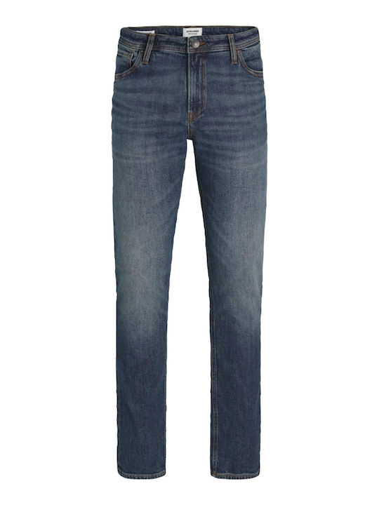 Men's Jeans Pants Elastic Dark Blue