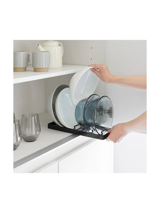 Yamazaki Inox Cabinet Dish Rack in Black Color 11x32x2cm