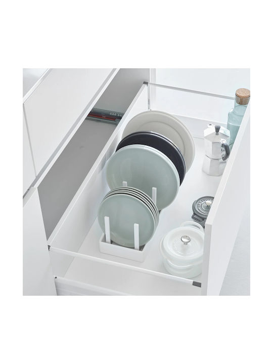 Yamazaki Βάση για Κατσαρόλες & Τηγάνια Πλαστική 40x14.1x14εκ. Λευκή