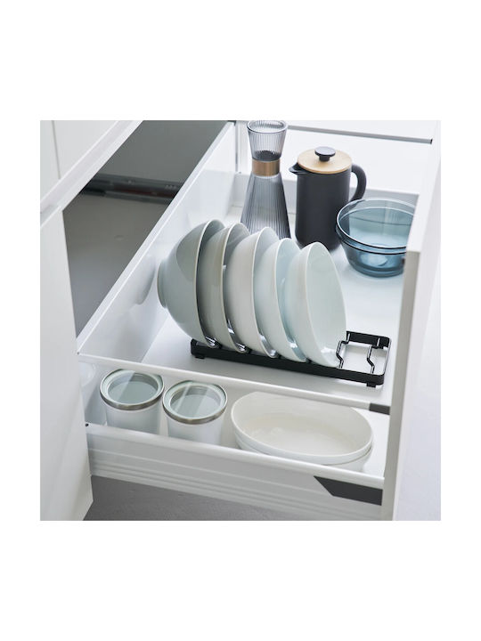 Yamazaki Inox Cabinet Dish Rack in Black Color 11x32x2cm