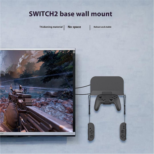 Nintendo Switch 2 Pgtech Gp-369 База За Игрална Конзола За Монтиране На Стена Кука За Съхранение Дръжка