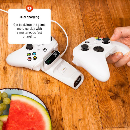 Fixed Stație de încărcare pentru 2 controllere Xbox Series X/S Alb