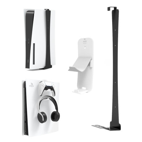 Jys 2in1 Wall Mount Sony PlayStation 5 PS5 Console Headset Pad Accessories P5149