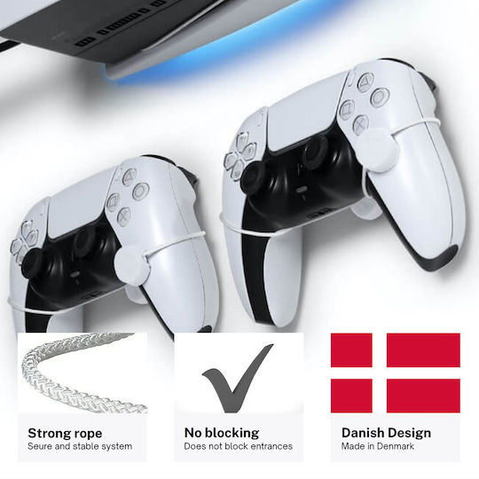 Floating Grip Smart Wall Mounts for 2x Controllers Βάση Φόρτισης για 2 χειριστήρια PS4 / PS5 Μαύρη 368002