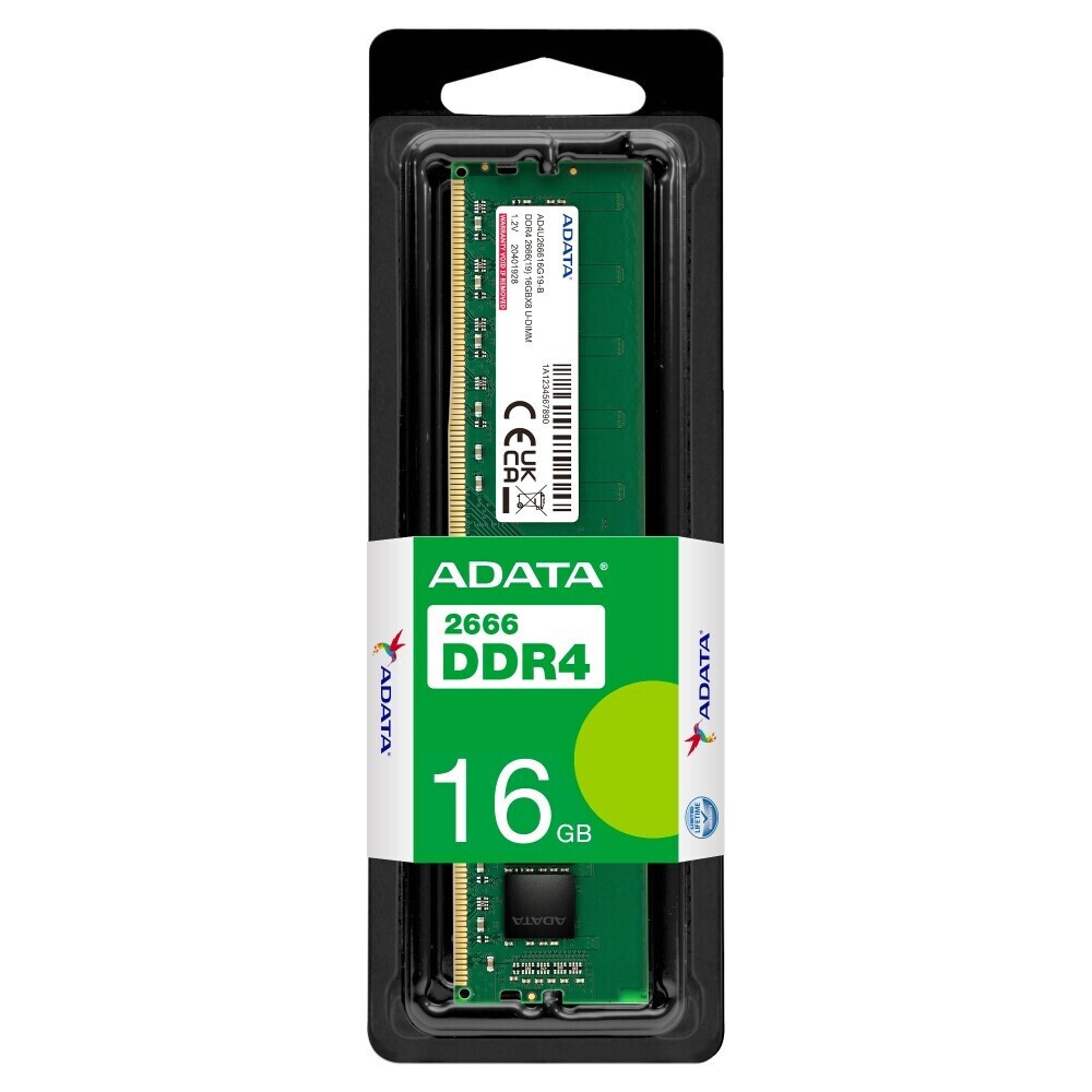 Adata 16GB DDR4 RAM cu Viteză 2666 pentru Desktop (AD4U266616G19