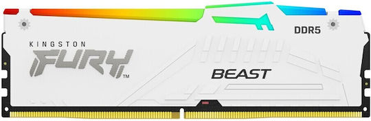 Kingston Fury Beast RGB DDR5 64GB RAM με 2x32GB Modules και Ταχύτητα 5200 για Desktop