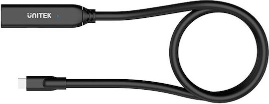 Unitek Extension USB 3.2 Cable USB-C Male - USB-C Female PD Black 5m