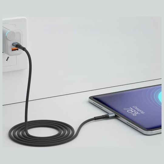 3MK USB 2.0 Cable USB-C male - USB-C 240W PD Μαύρο 2m