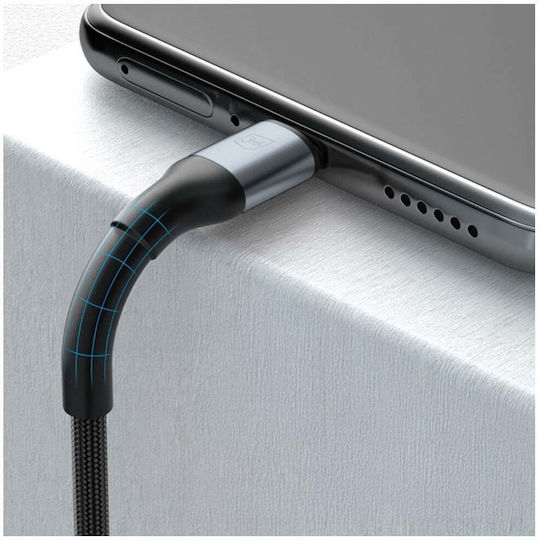 3MK USB 2.0 Cable USB-C male - USB-C 100W PD Μαύρο 1m