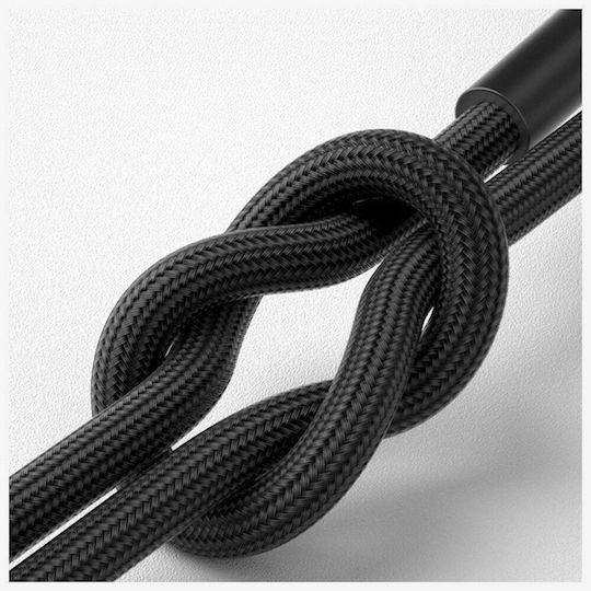 3MK USB 2.0 Cable USB-C male - USB-C 100W PD Μαύρο 1m