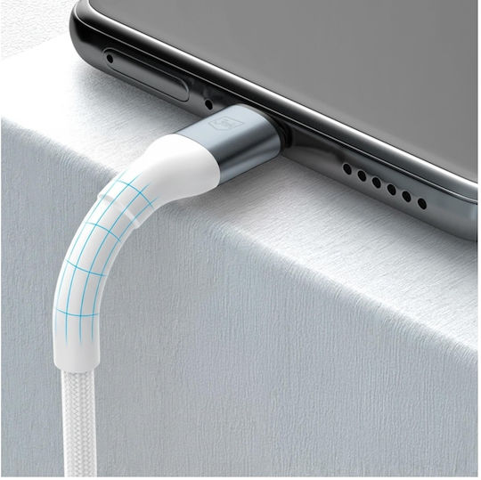 3MK USB 2.0 Cable USB-C Male - USB-C 60W PD White 1m
