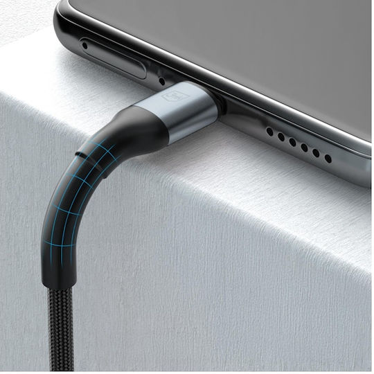 3MK USB 2.0 Cable USB-C male - USB-A 18W Black 2m