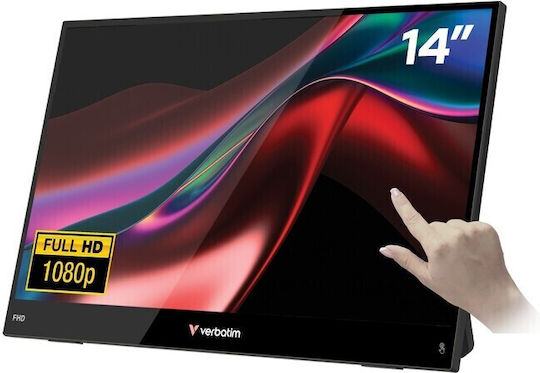 Verbatim Light 32400 IPS HDR Touch Portable Monitor 14" FHD 1920x1080 with Response Time 10ms GTG
