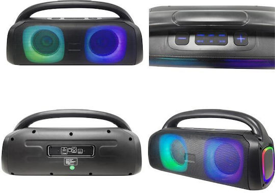 Boxă Karaoke cu Microfon Wireless și Efecte de Iluminare SM-2501 Negru