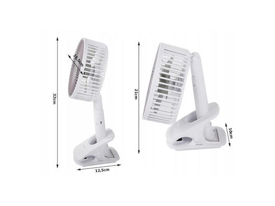 USB Klappbarer Weißer Ventilator AT27027