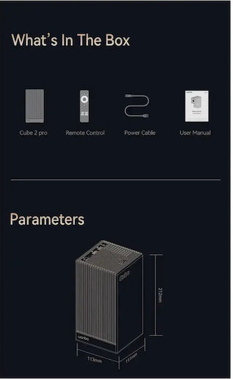 Wanbo Cube 2 Pro Projector LCD Green