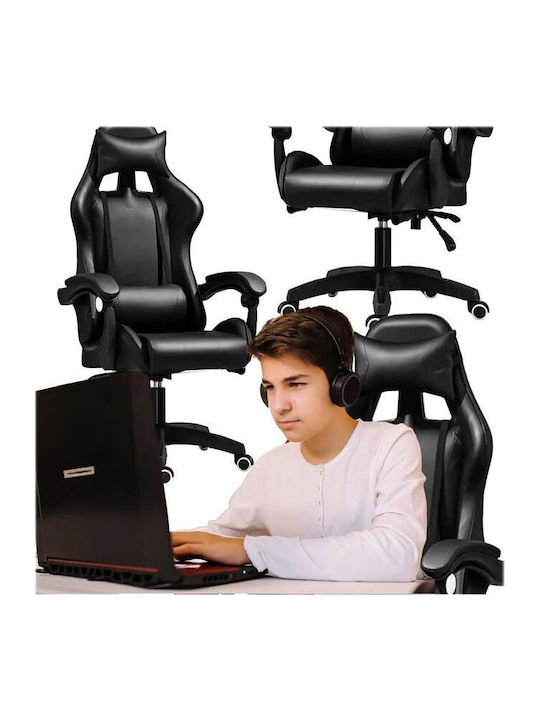EX.36370 Gaming Chair with Footrest Black