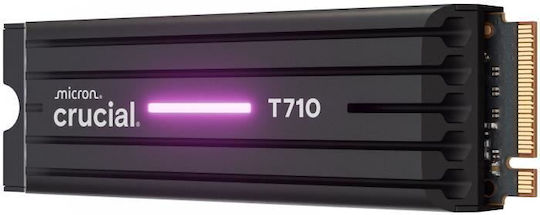 Crucial T710 SSD 4TB M.2 Type With PCI Express 5.0 Connection And Heatsink PS5 Compatible CT4000T710SSD5