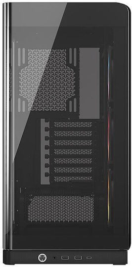 Corsair Frame 4500X RS-R ARGB Геймърско бюро Midi Tower Компютърна кутия със страничен прозорец Черен