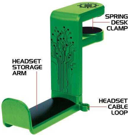 Enhance Headphone Mount Green
