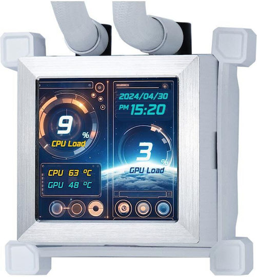 Lian Li Hydroshift LCD AIO Water Cooling System AIO CPU With 3 White 120mm Fans