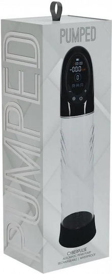 Black Automatic Penis Pump Digital Meter & Interchangeable Accessories Shots Pumped Cyberpulse Automatic Waterproof Penis Pump Black 31.5cm