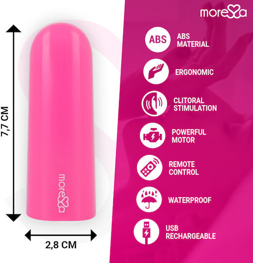 Amoressa Nix Vibrator Geschoss mit Fernbedienung Fernsteuerung Bullet Pink 7.7cm Rosa