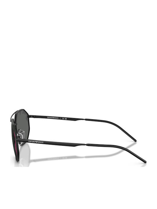 Emporio Armani Bărbătești Ochelari de soare cu Negru Cadru și Gri Lentilă