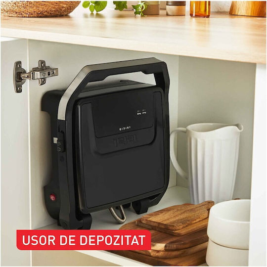 Tefal Inicio Сандвич тостер грил с подвижни плочи 2180W Черна
