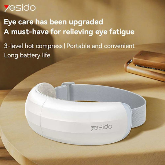 Yesido Eye Massager Mg13 Type-c Rechargeable Adjustable 3-level Temperature Adjustment 600mah White