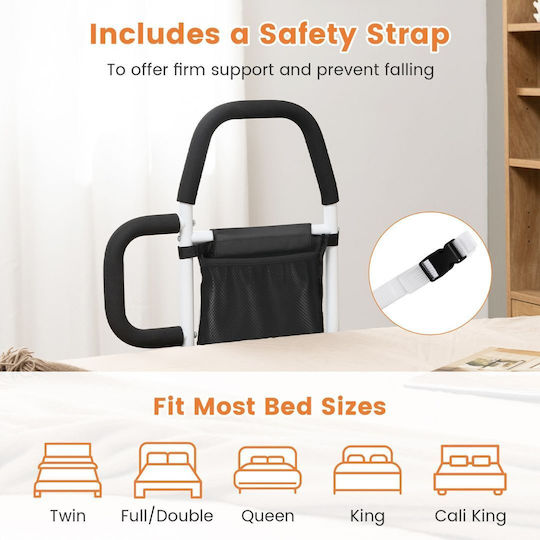 Bed Safety Assist Rail Double Guardrail for Elderly Adults 06928753
