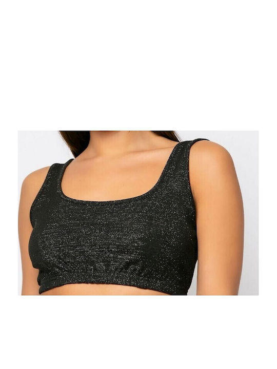 Дамски Crop Топ Черен
