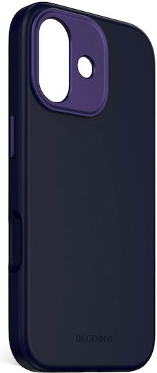 Decoded Antimicrobial Silicone Back Cover 1.2mm Navy Blue for iPhone 17