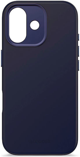 Decoded Antimicrobial Silicone Back Cover 1.2mm Navy Blue for iPhone 17