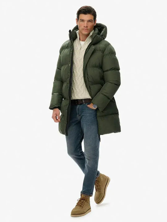 Μπουφάν Puffer Dark Moss Green