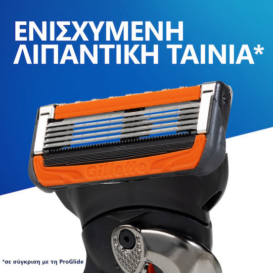Gillette Fusion Proglide Power mit & Gleitstreifen für empfindliche Haut & 1 Batterie