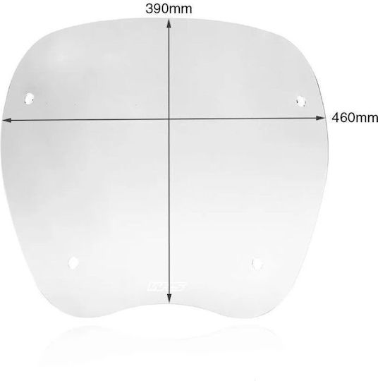 WRS Transparentes Visier Motorrad für Honda SH 150 / SH 350 ABS 2020 -2022 HO049T