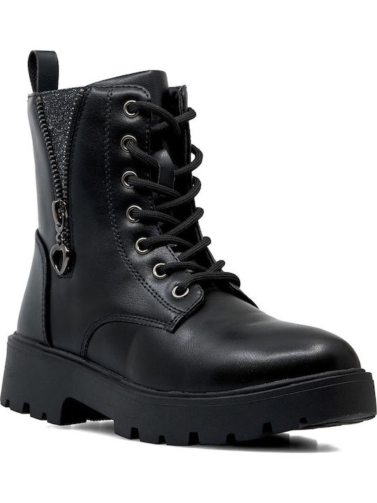 Kids Boots with Zipper Black